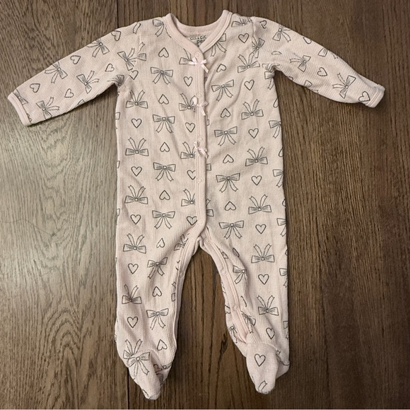 Lot of 5 ADORABLE 6-9 mo Girl long Sleeve Sleepers D - Picture 8 of 16